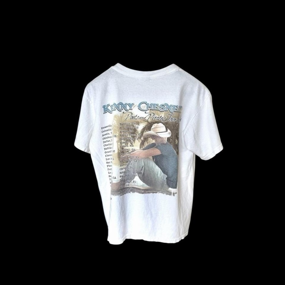 Vintage 2008 Kenny Chesney Concert Tour T-shirt Sz Medium Distressed